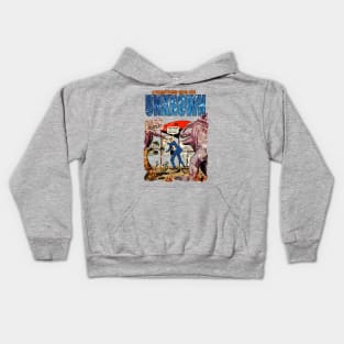 Adventures Into The Unknown - Comic Book Cover Kids Hoodie